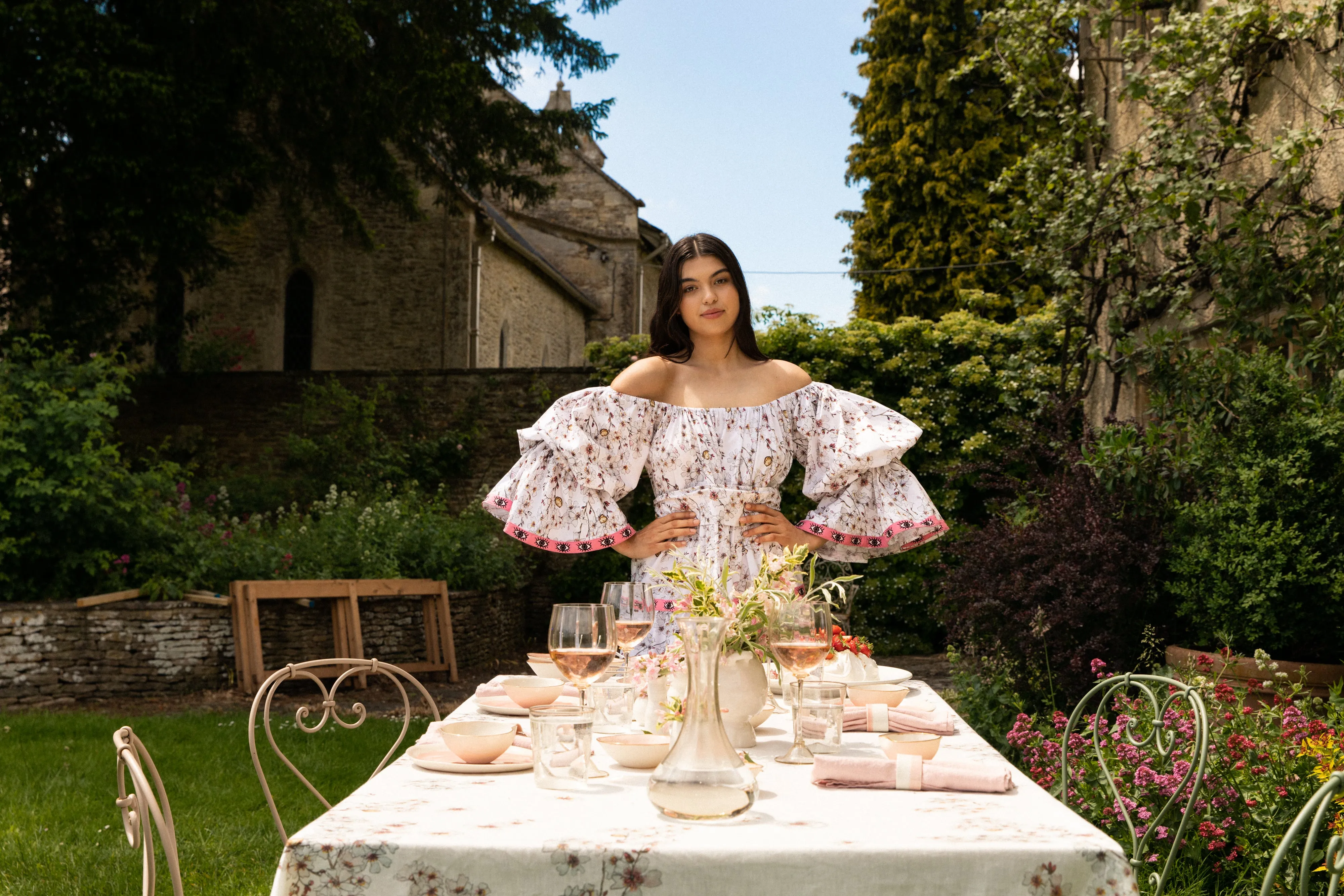 Amargos Dress - Almond Blossom