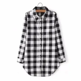 Breasted Shirts Blusas