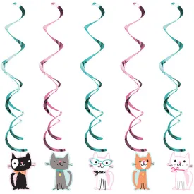 Bulk Pack of 10 Purr-Fect Cat Party Dizzy Danglers
