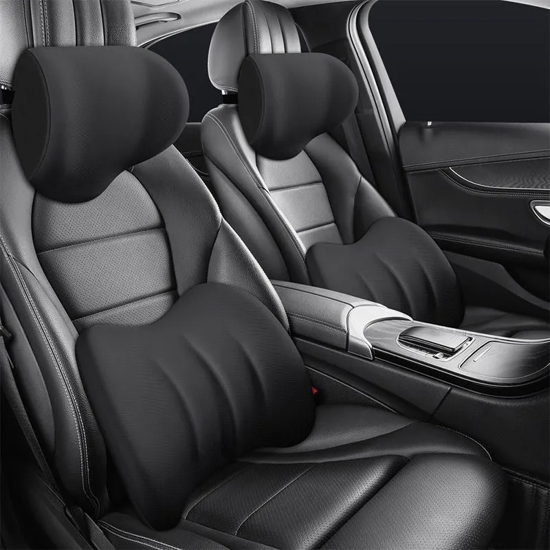 Ergonomic headrest and lumbar cushion for car seat 50% DISCOUNT 