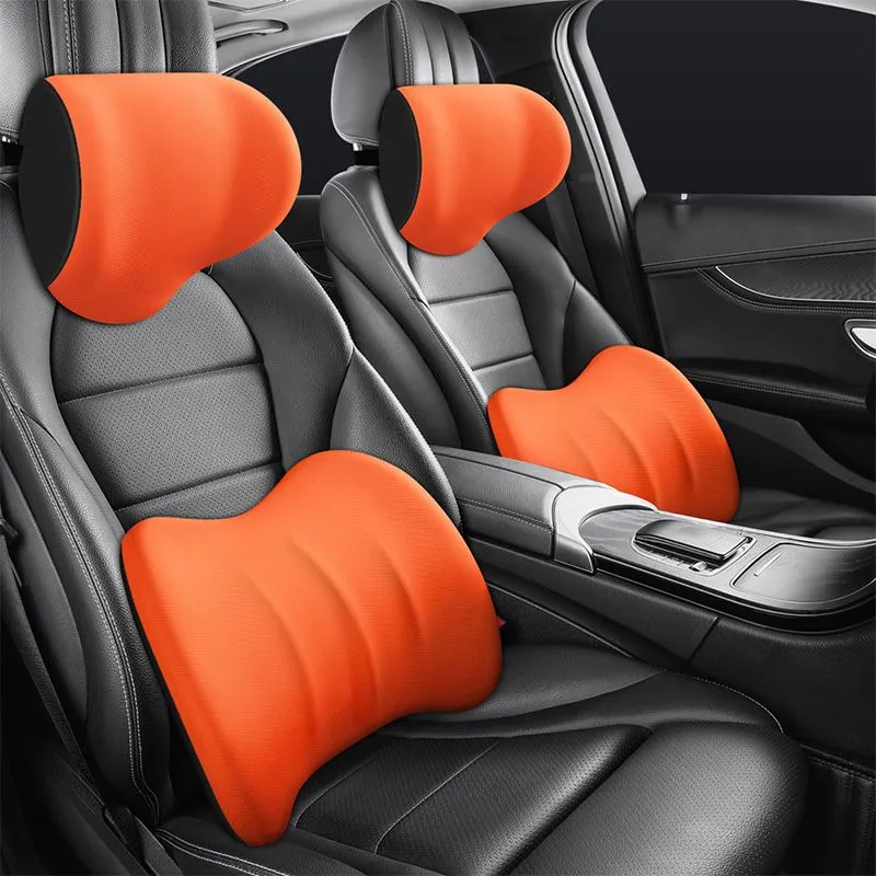 Ergonomic headrest and lumbar cushion for car seat 50% DISCOUNT 