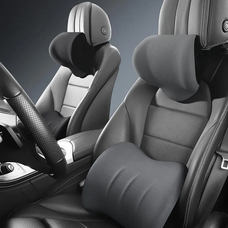 Ergonomic headrest and lumbar cushion for car seat 50% DISCOUNT 