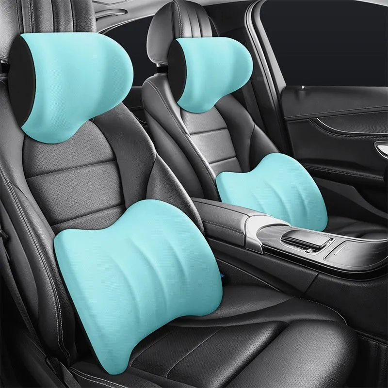 Ergonomic headrest and lumbar cushion for car seat 50% DISCOUNT 