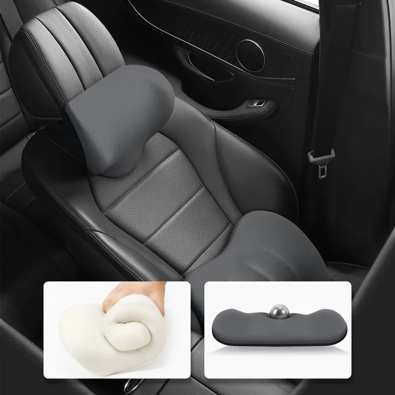 Ergonomic headrest and lumbar cushion for car seat 50% DISCOUNT 
