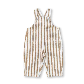 Grown Everyday Organic Overalls - Stacked Pebble