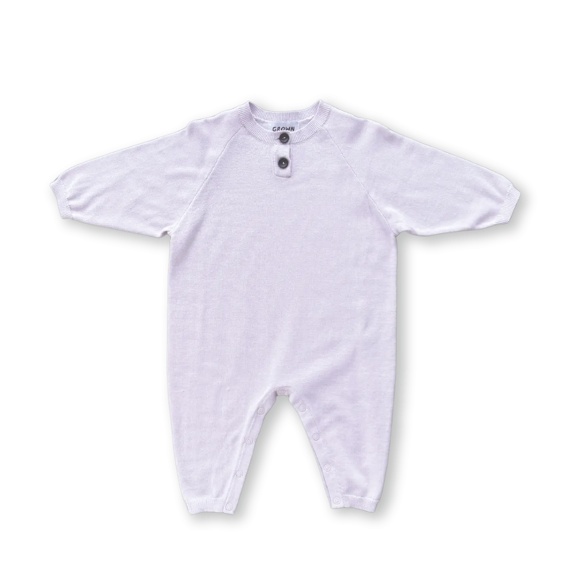 Grown Organic Essential Starsuit - Lilac Ice