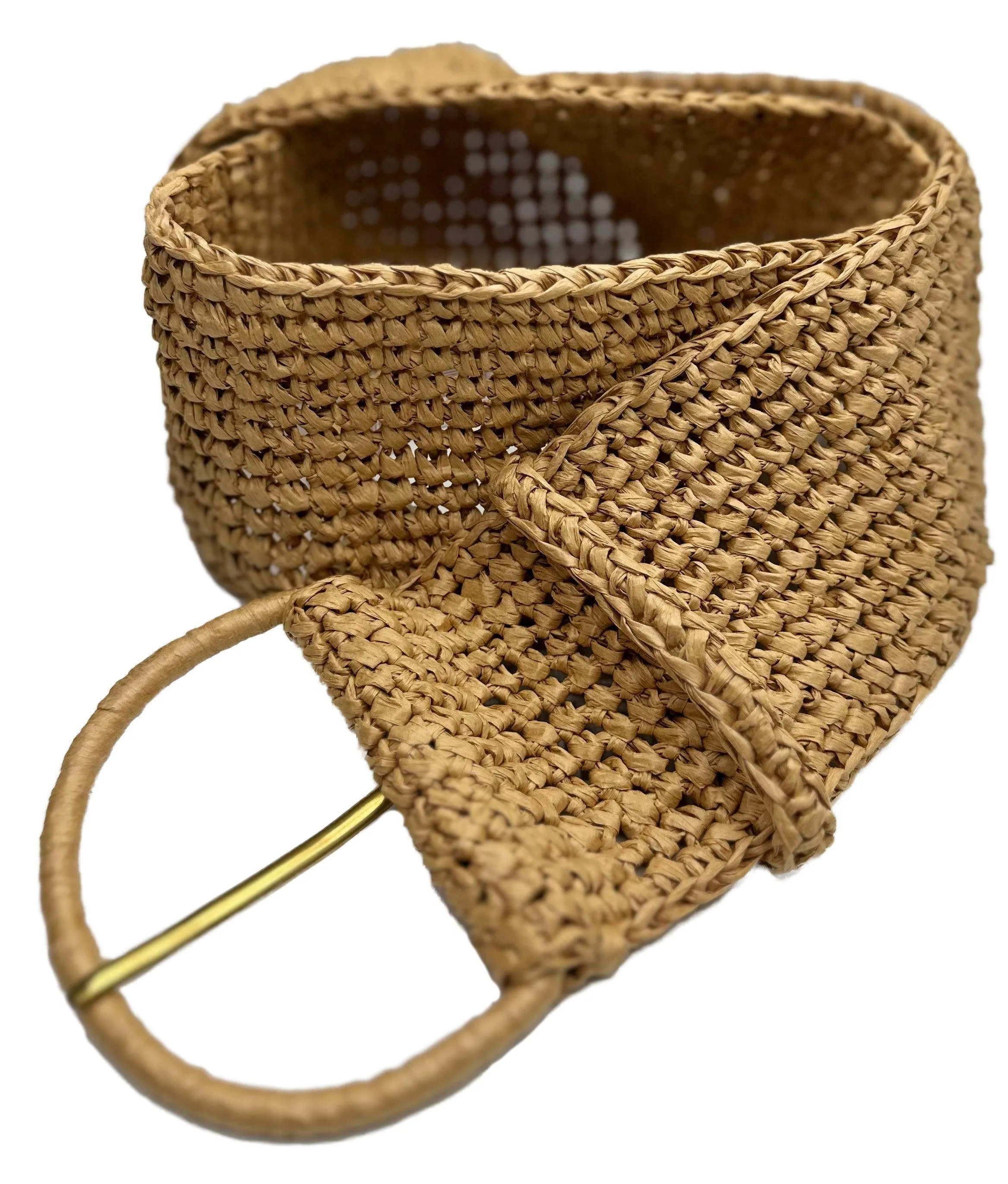 ISABELLA SINGLE WRAP BELT- BASKET WEAVE