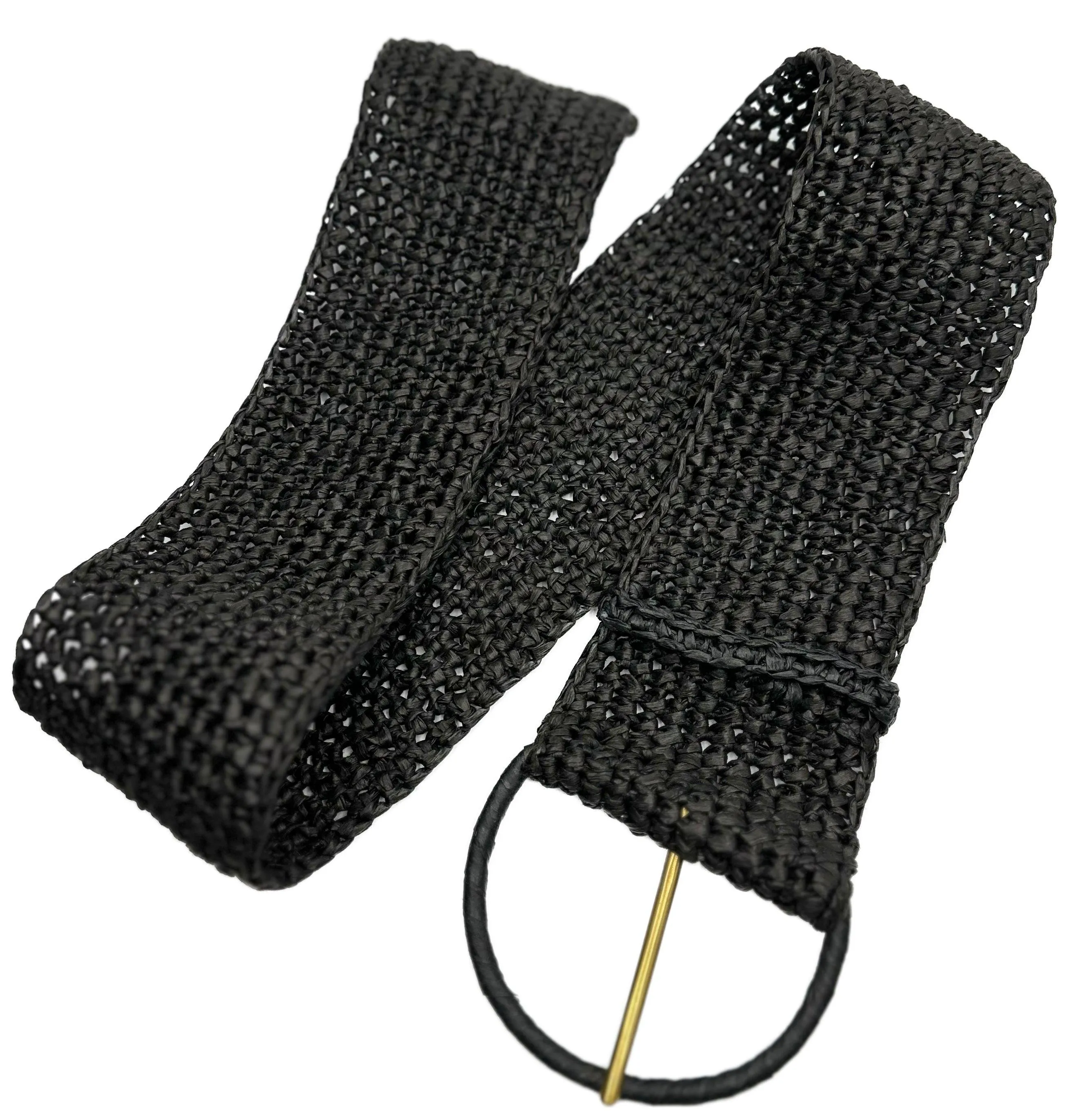 ISABELLA SINGLE WRAP BELT- BASKET WEAVE