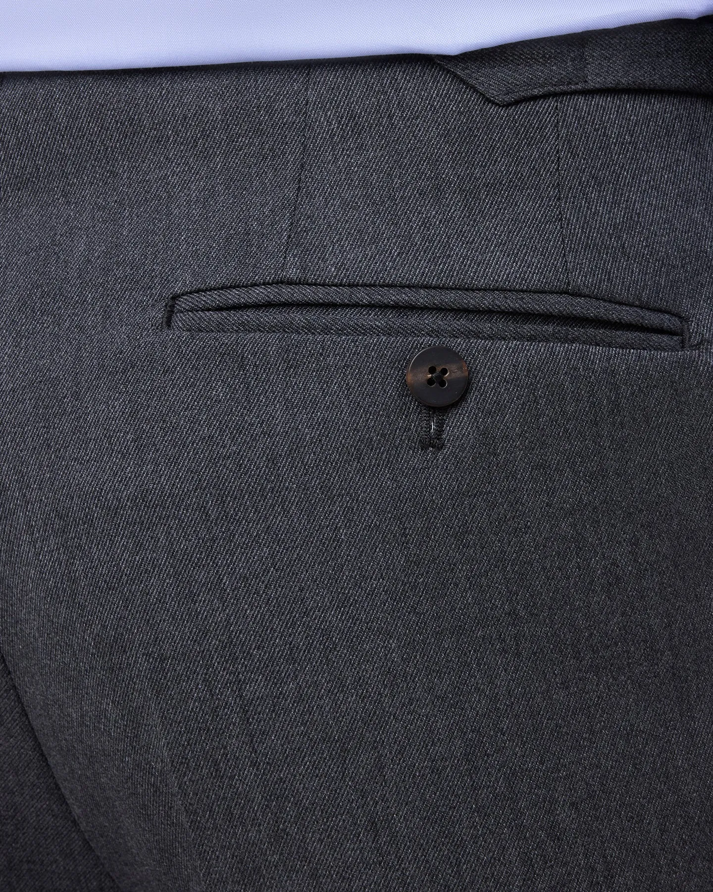 Mid Grey Single Pleat Cavalry Twill Trousers