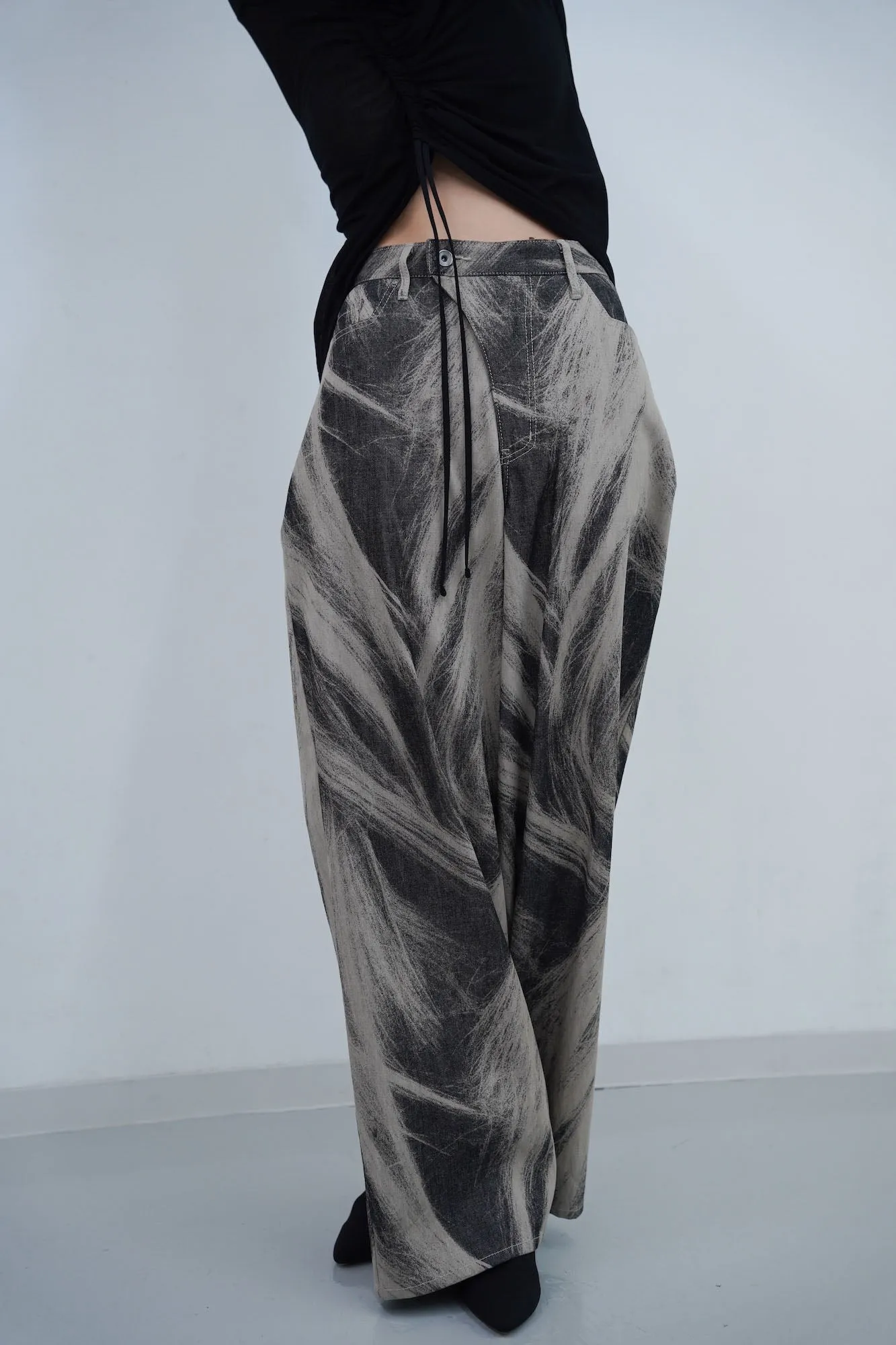 Poil Bleach Denim / black
