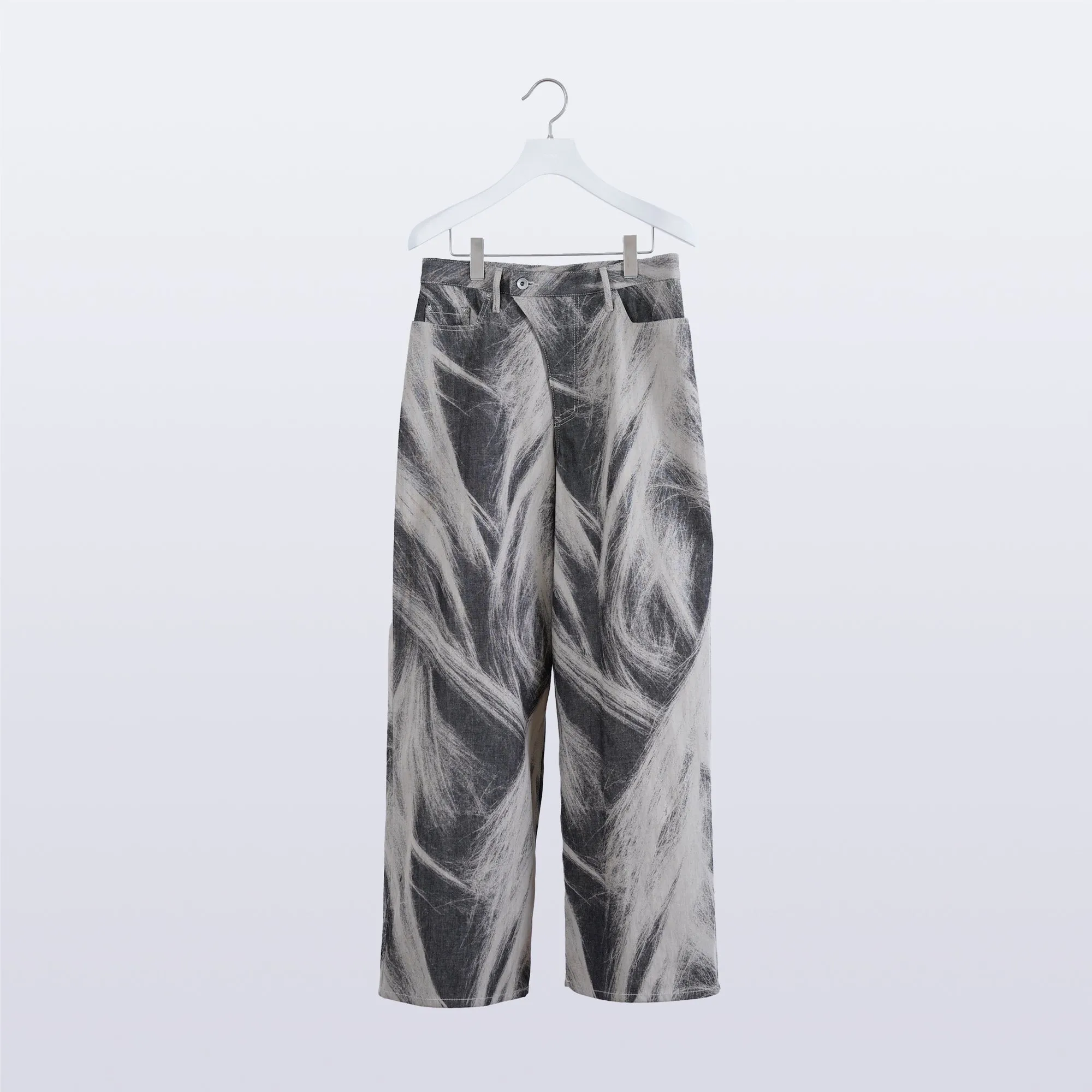 Poil Bleach Denim / black