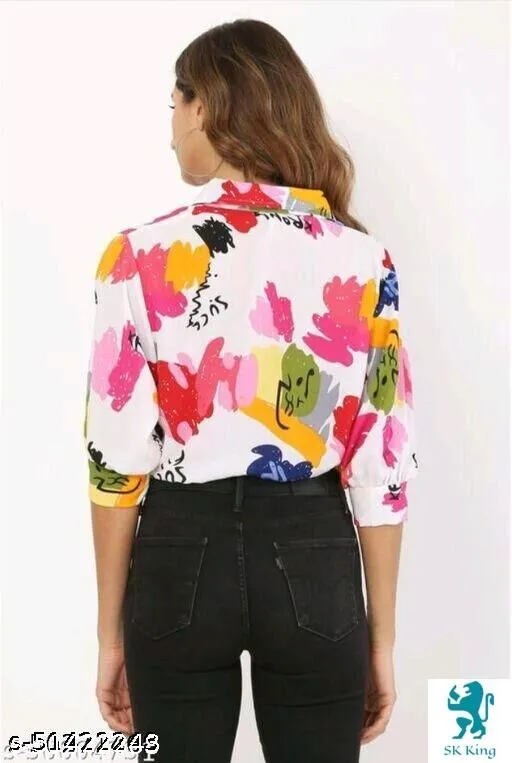 Whitewhale Women's Casual  Multicolour Shirt Shirts Shirts